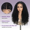 Rebecca Q Black Lace Front Wig Long Deep Wave Curly