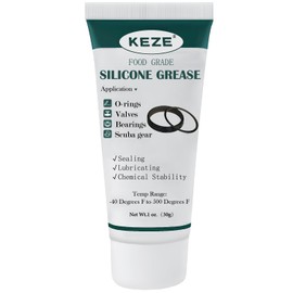 KEZE Waterproof Food Grade Silicone Lubricant Plumbers Grease for Valve Sealant Faucet Pool Lube O Rings Filter 1 oz 1-Pack