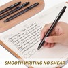 Sikao Black Pens Bulk, 60 Pack Retractable Ballpoint Pens, Black