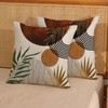 GOLIANDA Boho Pillow Covers 18x18 Set of 2 Green Gold