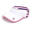 Cox Sportif Women's Jacquard Rubber Visor with Cosmetic Care Tape,