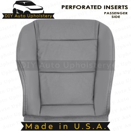 DIY Auto Upholstery 2001 2002 For Acura MDX Passenger Bottom Leather Replacement Seat Cover Gray