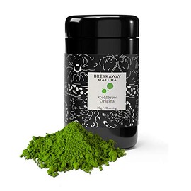 Direct Farm Sourced From Japan - Breakaway Matcha Coldbrew Original Iced Green Tea Powder - Highest Grade - Beyond Ceremonial (30g)