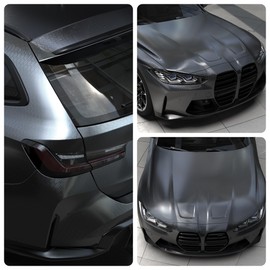 Lypumso Honeycomb Carbon Fiber Vinyl Wrap, Chrome Hexagon Cast Vinyl Film for Almost Cars and Motorcycles Exterior Interior, Self-Adhesive Car Wrap Stickers (Grey, 1ft x 10ft)