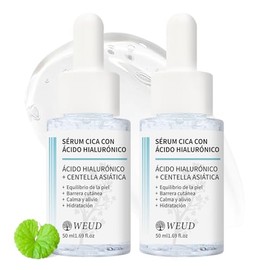 WEUD Serum Coreano Original, Serum Facial con Centella Asiatica y cido Hialurnico, Cuidado Antiedad y Reparador, Luminosidad y Piel Radiante, Frmula  