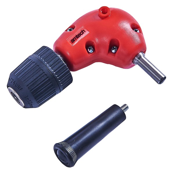 Amtech F3045 10mm (3/8") Right Angle Drill Attachment with keyless Chuck