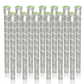 Lehui Golf Grips Set of 13 (Free 13 Tapes) Hybrid Golf Club Grips, Standard/Mdisize, 6 Colors Optional. (Gray, Midsize)