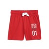 Chicco Boys' Cotton Shorts Set (Pack of 3), red