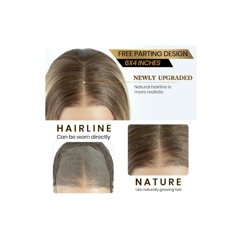 Style Icon 6x4 Synthetic Lace Front Wig Short Straight Bob