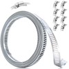 UME-STAR Hose Band, 0.3 inch (8 mm) Wide, Stainless Steel