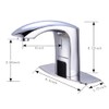 HHOOMMEE Automatic Touchless Bathroom Sink Faucet Sensor Motion Activated Commercial