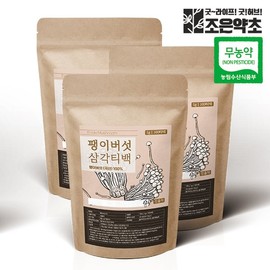 Good Herb 무농약 볶은 팽이버섯차 삼각티백 1g x 100티백 (대용량) x 3 Organic Roasted Enoki Mushroom Tea Triangle Tea Bags 1g x 100 Bags (Large Capacity) x 3