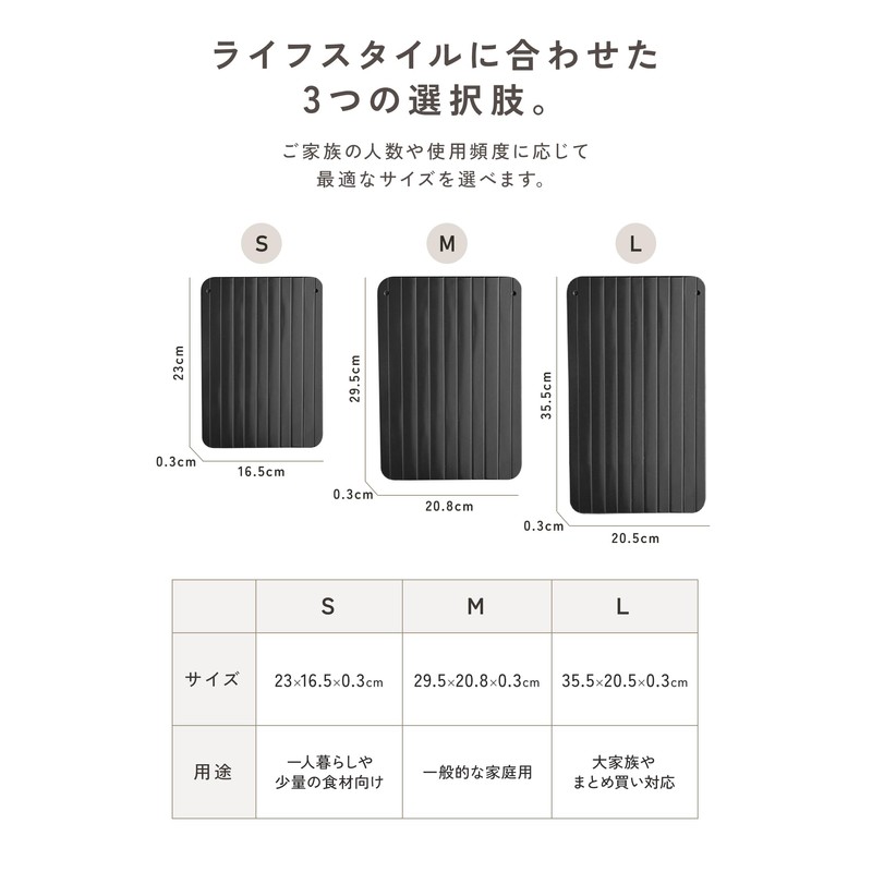 mujina Defrost Plate, Rapid Thawing Plate, Genuine (M)