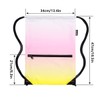 HOLYLUCK Drawstring Backpack Bag Sport Gym Sackpack, Gradient Yellow Pink,