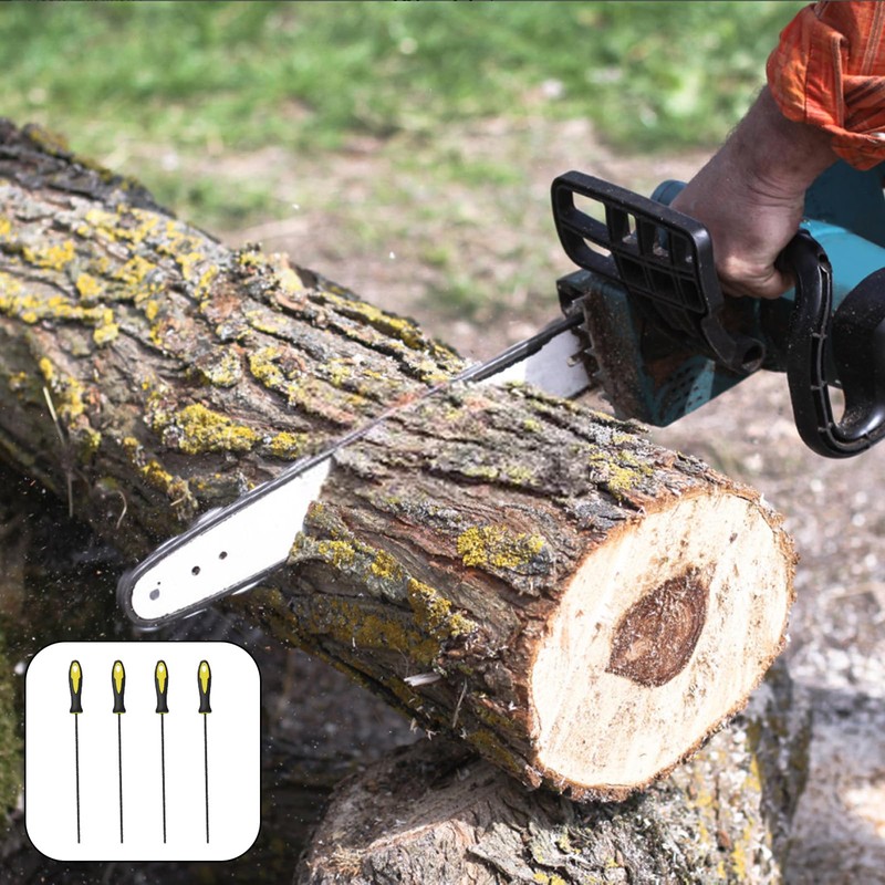 Eruceky 4 pieces 5.5 mm file for chainsaw, chainsaw file