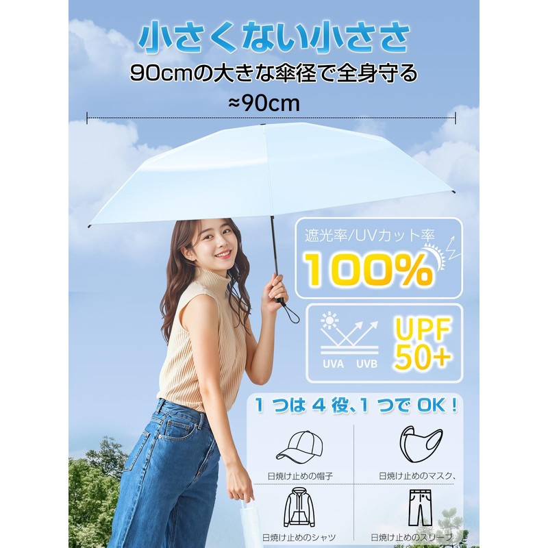 Alwgreen 5.8 oz (149 g) Ultra Lightweight & Portable Parasol,