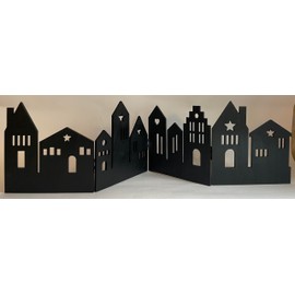 khevga Christmas Decoration Table Decoration Window Decoration for Standing Decoration House Silhouette Foldable 60 x 16 cm