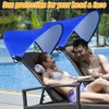 Atvkov Beach Chair Canopy Foldable Chair Umbrella Sun Shade Attachment