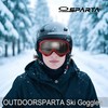 OUTDOORSPARTA 2-Pack Ski Goggles (9. White Frame, Silver Lens; Pink