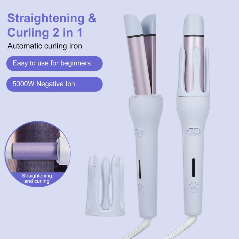 2 in 1 Flat Iron Hair Straightener Automatic Hair Curler