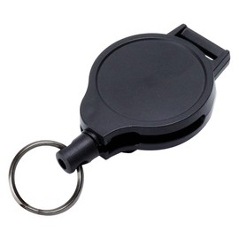 prendre PR-SIDEREEL Locking Key Reel, Rotatable with Clip, Keyring, Keychain, Holder, Reel, Elastic Key Holder, Fall Prevention