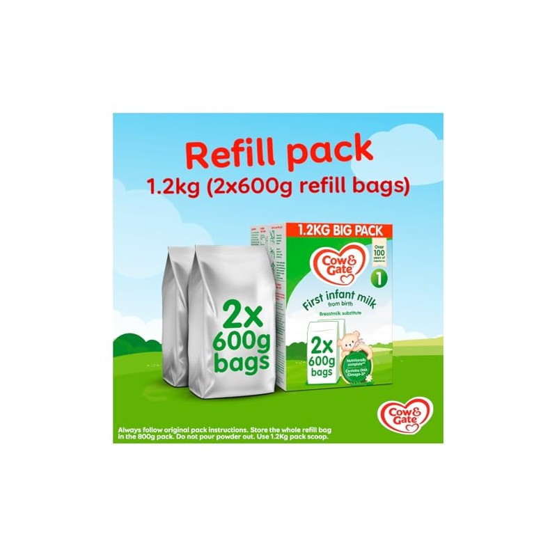 1.2kg Cow & Gate First Infant Milk Suitable From Birth