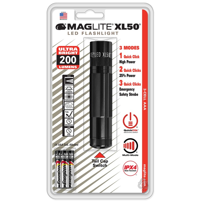 Maglite Xl50 LED Torch - Black
