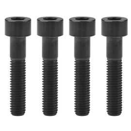 Ruifu M8 Titanium Alloy Grade 5 Hex Socket Cap Bolts 20 25 30 35 40 45 50 60 70mm DIN912 4 Pack (M8x45mm, Black)
