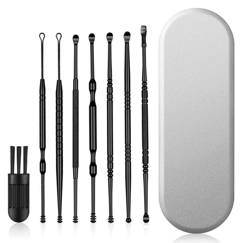 BUTBU BUTBU Ear Wax Removal Kit, 8PCS Stainless Steel Ear