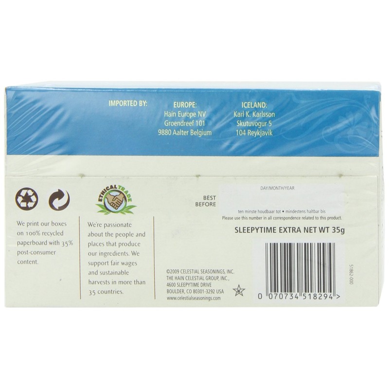 Celestial Seasonings Sleepytime Extra 20 Teabags (Pack of 2, Total