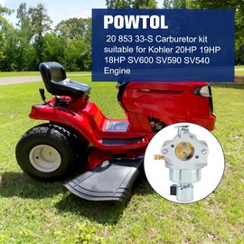 Powtol 20 853 33-S SV600 Carburetor for Kohler Courage SV541 SV590 SV540S SV540 SV530 SV601 SV610 SV620 SV591 SV470 20 HP 20HP 18HP 19HP SV Series Engine Lawn Mower Tractor