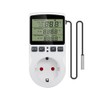 Digital Temperature Controller, LCD Screen Heating Cooling Thermostat Socket for