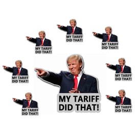 100 Pack My Tariffs Did That Funny Trump Stickers Laptop Bumper Decal Window Waterproof Car Stickers