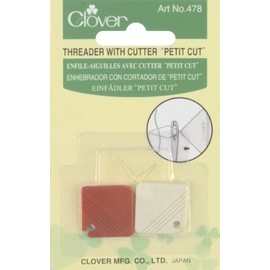 Clover Needlecrafts Petite Needle Threader and Cutter 2 Pack 478 (3-Pack)