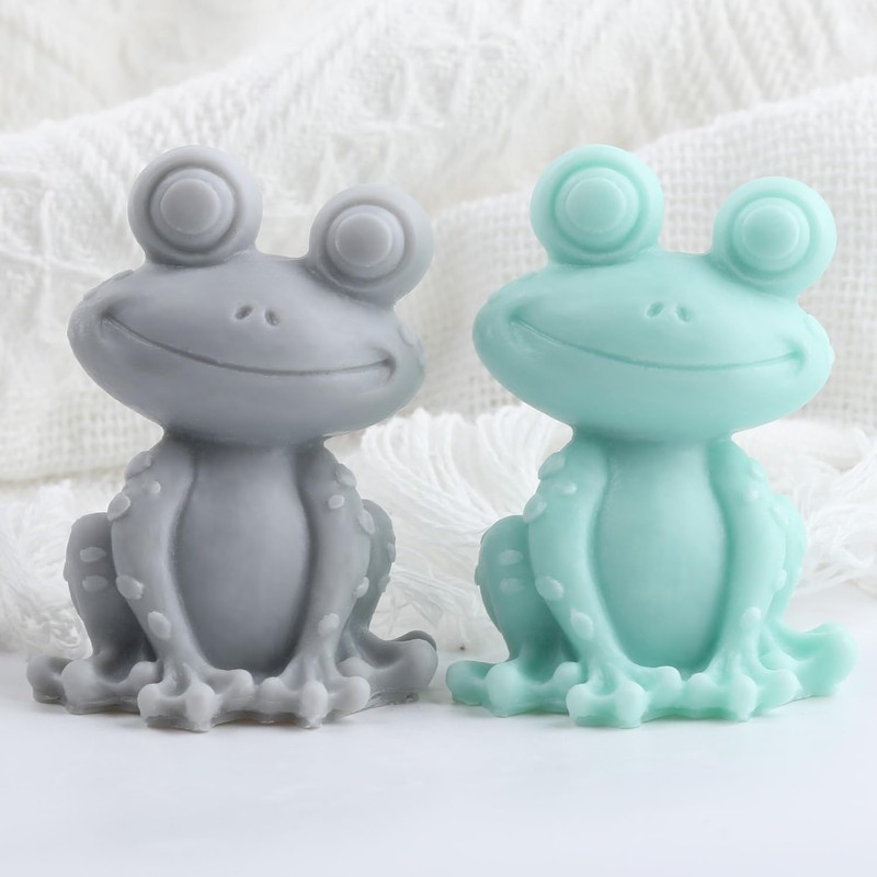 3D Frog Candle Mold Frog Animal Silicone Resin Casting Molds