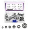 Swpeet 60Pcs 6 Sizes 693ZZ, 623ZZ, 624ZZ, 685ZZ, 687ZZ,627ZZ Ball