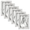 TOFOREVO 4x6 Picture Frames Set of 6 Distressed White Wood