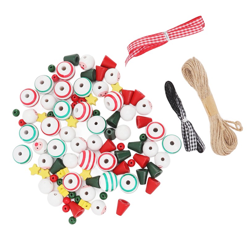 Christmas Bead Decoration Kit DIY Ornament Set Tree Hanging Decor