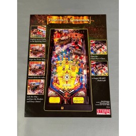 Stern Pinball Pirates Of Caribbean Flyer New NOS PROMO Stern Pinball Machine Art Artwork Retro