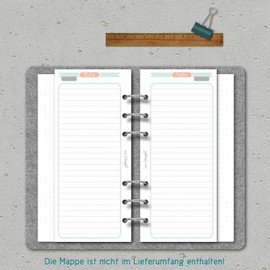 ToDo lists matching the calendar inserts from SinnWunder® Design HappySinn Format Personal
