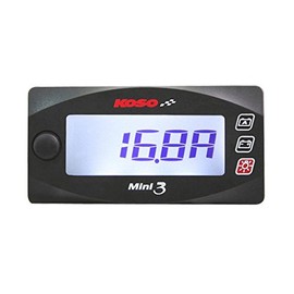 KN Planning KOSO Motorcycle Scooter Car Mini 3 Digital Ammeter Voltmeter Ampere Bolt Meter