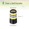 PATIKIL Golf Ferrules 0.370 Inch ID, 4 Pack Tapered Golf