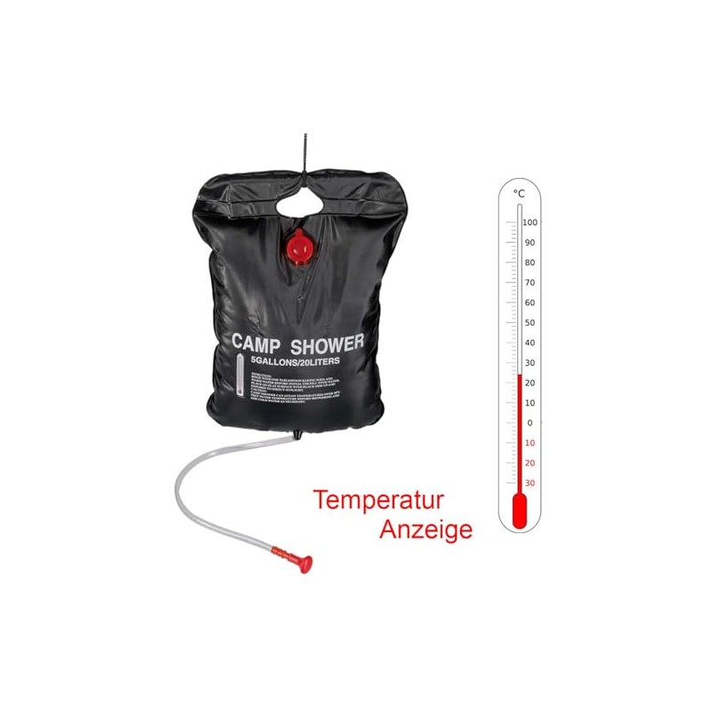 Happy People Super Solar Shower, 20 L Multi-Color