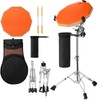 YOUEON Drum Stand with Practice Pad Set - 12" Double