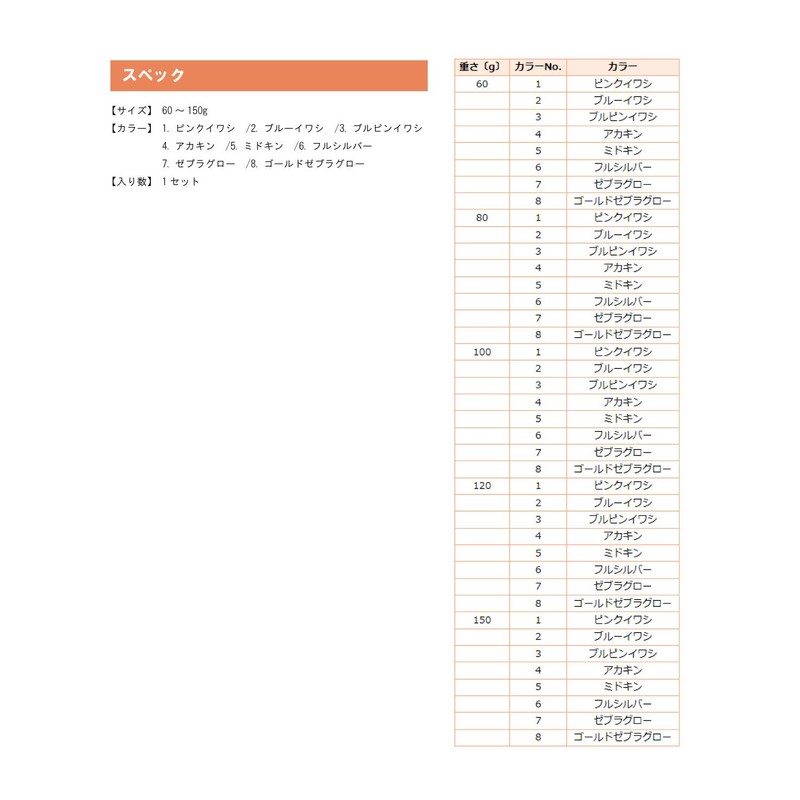ハヤブサ(Hayabusa) メタルジグ FS426 ﾊﾞｰｻﾀｲﾙﾒﾀﾙｼﾞｸﾞ ｼﾞｬｯｸｱｲ TG 120g #4 FS426
