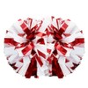 Hooshing 2 Pack Cheerleading Pom Poms Holographic Red and White