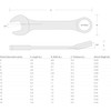 TEKTON 18 mm Stubby Combination Wrench | 18074