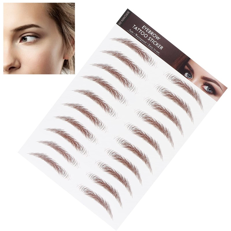 6D Eyebrow Tattoo Sticker, Professional Waterproof Eyebrow Transfer Sticker, Eyebrow