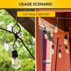MYWISH 20-Pack Q Hanger Hooks with Safety Buckle, 2.2 Inches