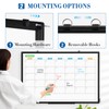 WALGLASS Dry Erase Calendar Whiteboard for Wall, 36" x 24"